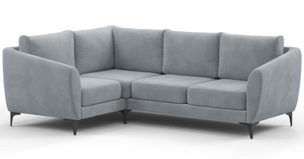 Диван угловой Дана (2МУ) ТД 365 искусственная замша серый