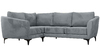 Диван угловой Дана (2МУ) ТД 365 искусственная замша серый