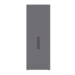 Шкаф для одежды Эйр 13.340 серый графит 0162 РЕ, собирается на любую сторону