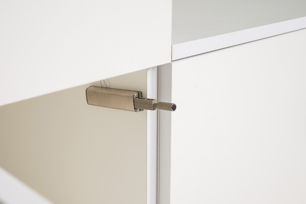 Шкаф торцевой Эйр 16.323 белый PE шагрень, собирается на любую сторону