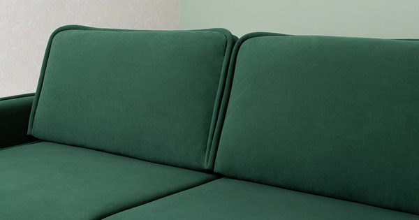Диван-кровать прямой Элиот ТД 444 велюр хвойный зеленый