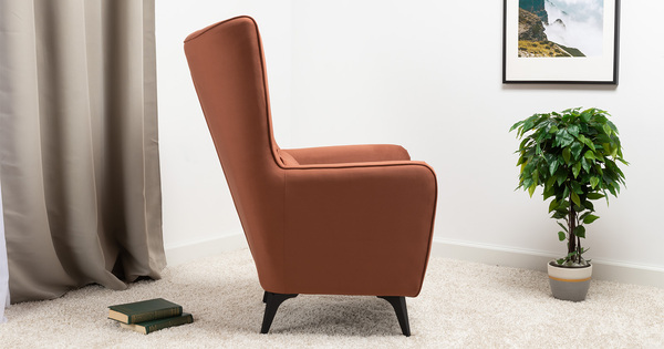 Кресло для отдыха Феличе ТК 527 велюр Велутто 55 терракотовый
