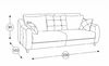 Диван-кровать прямой Френсис ТД 259 велюр Амиго грей кварцевый серый