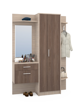 Прихожая Глория 110/02 ясень шимо светлый ясень шимо темный