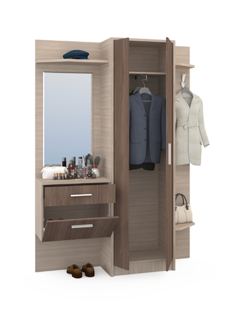 Прихожая Глория 110/02 ясень шимо светлый ясень шимо темный