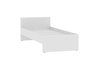 Кровать Симпл НМ 011.53-01 с жестким основанием ЛДСП (спальное место 90х200) белый фасадный