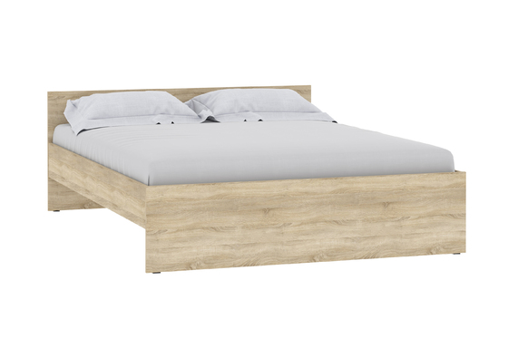 Кровать Симпл НМ 011.53 с жестким основанием ЛДСП (спальное место 160х200) дуб сонома