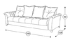 Диван-кровать прямой Ирис ТД 581 велюр бежевый кофейный
