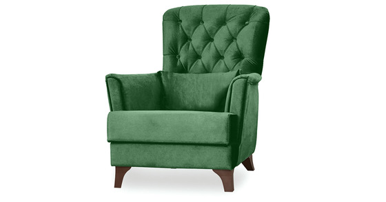 Кресло для отдыха Ирис ТК 579 велюр темно-зеленый