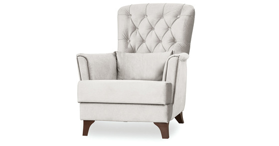 Кресло для отдыха Ирис ТК 580 велюр светло-серый