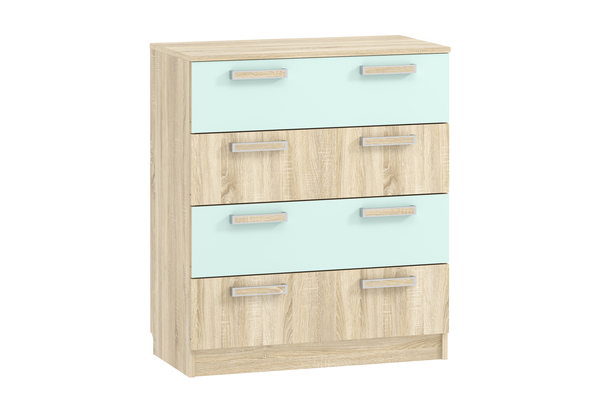 Комод Акварель 013.71-01 М дуб сонома, кэнди
