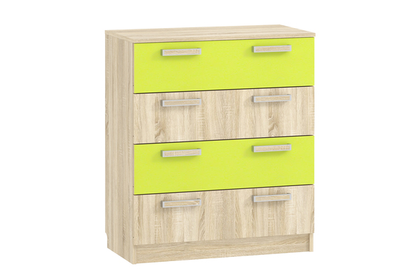 Комод Акварель 013.71-01 М дуб сонома, лайм