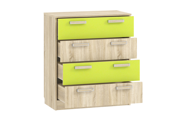 Комод Акварель 013.71-01 М дуб сонома, лайм