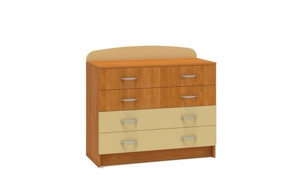 Комод Ника 441 вишня оксфорд бежевый