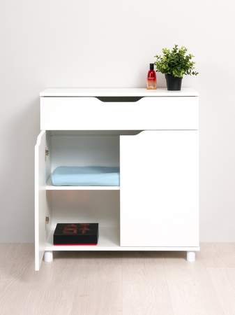 Комод Рокс 13.296 белый РЕ шагрень