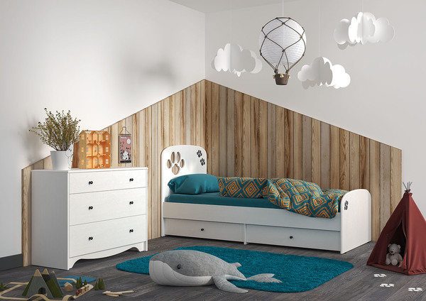 Комод Томас 13.294 белый, ясень ваниль ПВХ