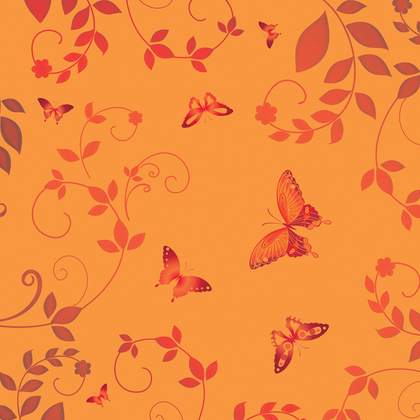 Комплект фасадов Тетрис 1 367 (2 шт.) оранжевый, лимонный сорбет, фотопечать бабочки