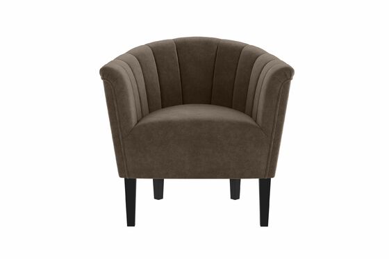 Кресло для отдыха Аспен велюр Ультра биттер темно-коричневый