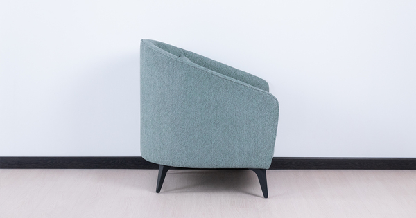 Кресло для отдыха Бернис ТК 443 шенилл серо-ментоловый