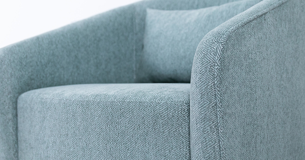 Кресло для отдыха Бернис ТК 443 шенилл серо-ментоловый