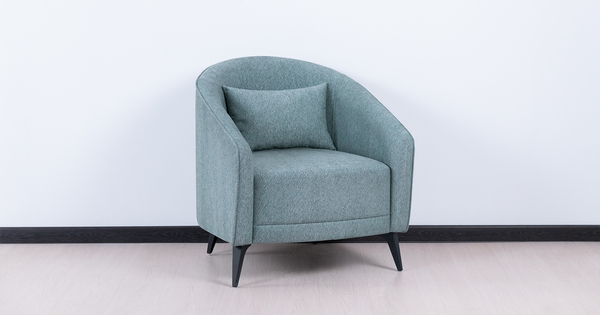 Кресло для отдыха Бернис ТК 443 шенилл серо-ментоловый