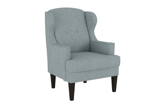 Кресло для отдыха Элегия рогожка Sherlock 975 серо-голубой