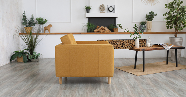 Кресло для отдыха Гарнет ТК 435 рогожка горчичный