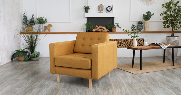 Кресло для отдыха Гарнет ТК 435 рогожка горчичный