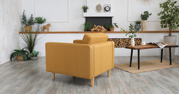 Кресло для отдыха Гарнет ТК 435 рогожка горчичный