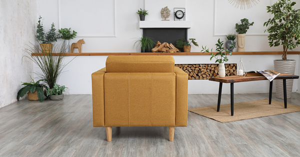 Кресло для отдыха Гарнет ТК 435 рогожка горчичный