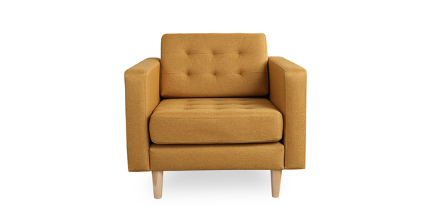 Кресло для отдыха Гарнет ТК 435 рогожка горчичный