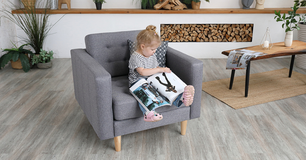 Кресло для отдыха Гарнет ТК 437 рогожка серый