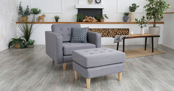 Кресло для отдыха Гарнет ТК 437 рогожка серый