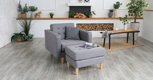 Кресло для отдыха Гарнет ТК 437 рогожка серый