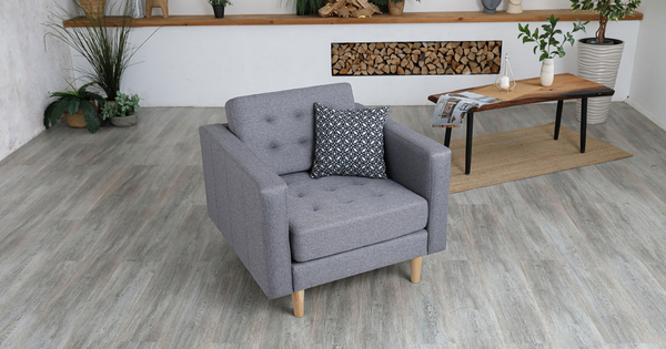 Кресло для отдыха Гарнет ТК 437 рогожка серый