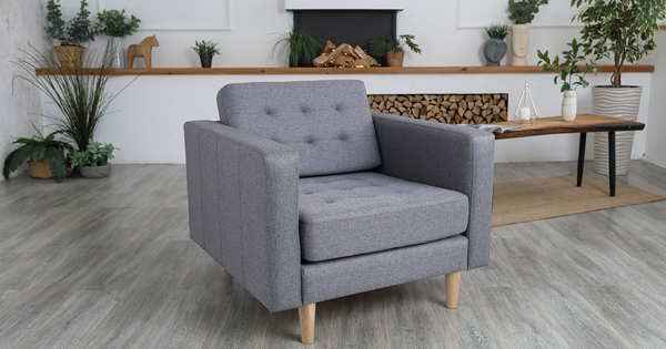 Кресло для отдыха Гарнет ТК 437 рогожка серый