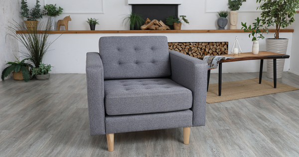 Кресло для отдыха Гарнет ТК 437 рогожка серый