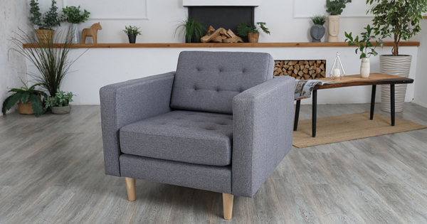 Кресло для отдыха Гарнет ТК 437 рогожка серый