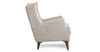 Кресло для отдыха Плимут ТК 378 велюр галечный серый, кожзам шоколадный