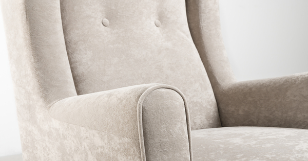 Кресло для отдыха Плимут ТК 378 велюр галечный серый, кожзам шоколадный