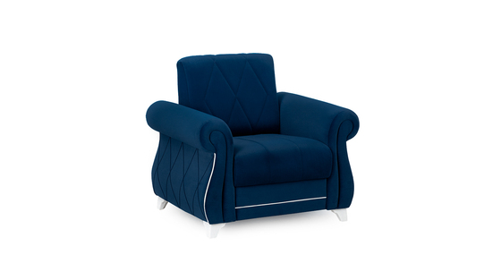 Кресло для отдыха Роуз ТК 410 велюр синий