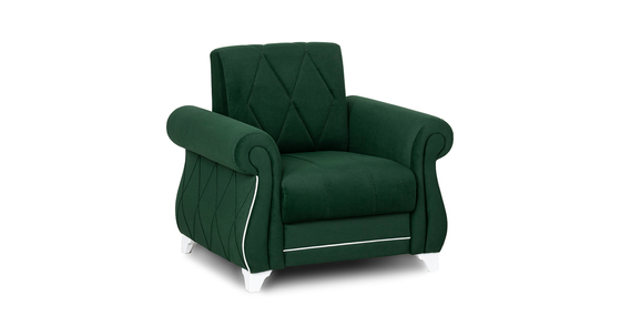 Кресло для отдыха Роуз ТК 411 велюр зеленый
