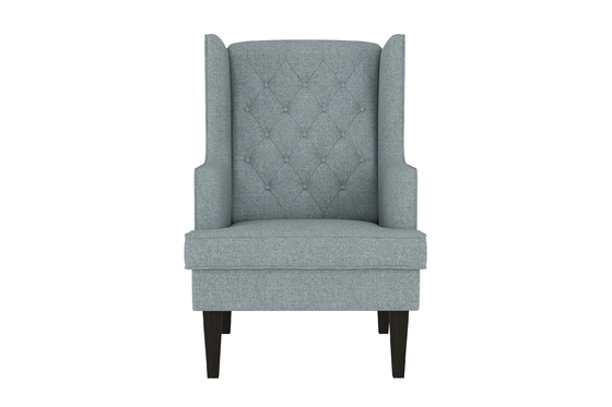Кресло для отдыха Токио рогожка Sherlock 975 серо-голубой