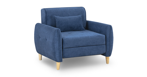 Кресло-кровать Анита ТК 372 велюр синий