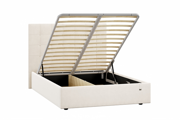 Кровать Celine 1400 велюр Вивальди 2 с ортопедическим основанием и подъемным механизмом