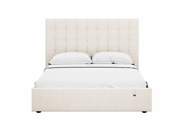 Кровать Celine 1600 велюр Вивальди 2 с ортопедическим основанием и подъемным механизмом