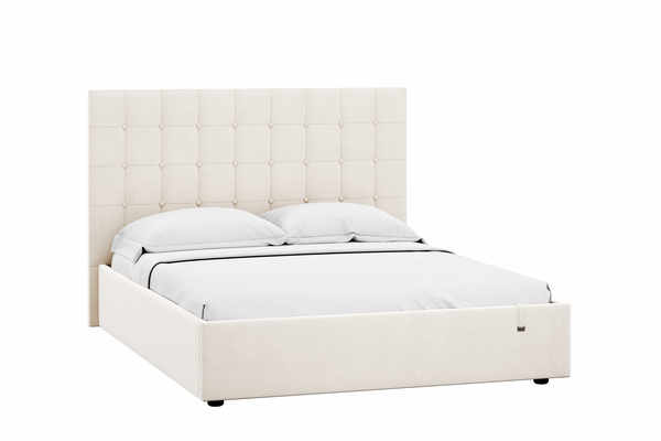 Кровать Celine 1600 велюр Вивальди 2 с ортопедическим основанием и подъемным механизмом