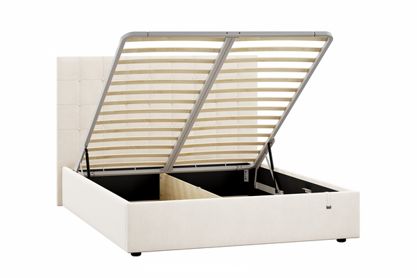 Кровать Celine 1600 велюр Вивальди 2 с ортопедическим основанием и подъемным механизмом