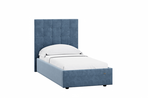 Кровать Celine 900 велюр Оникс 17 с ортопедическим основанием и подъемным механизмом