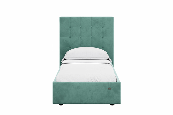 Кровать Celine 900 велюр Ультра минт с ортопедическим основанием и подъемным механизмом